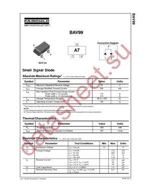 BAV99 datasheet  